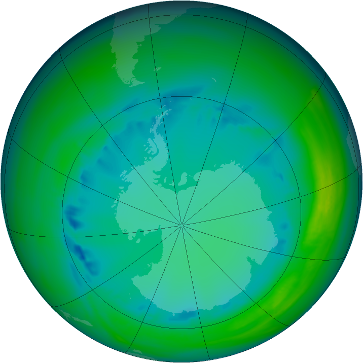 Ozone Map 2005-07-31